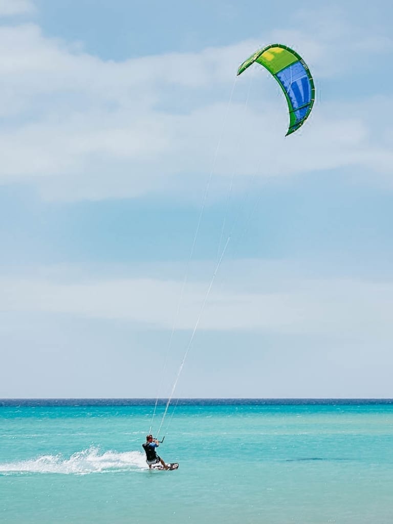 Turks and Caicos kite surfing