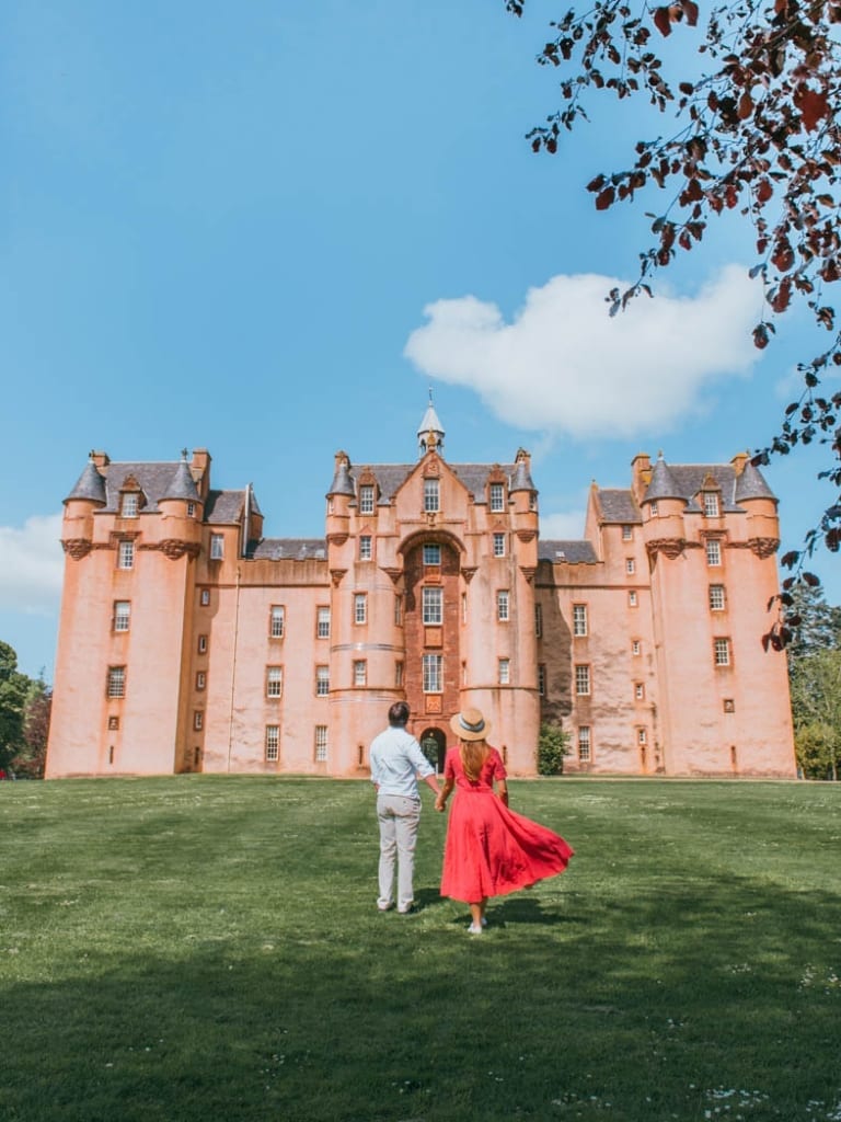 pink scotland castle